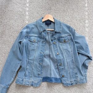 Macy's Light Blue Jean Jacket